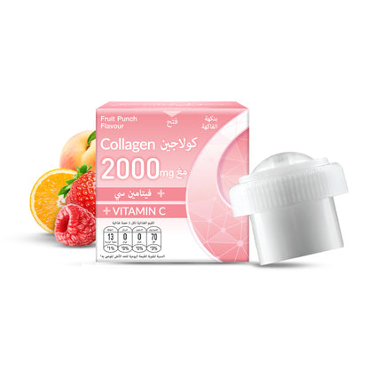 كولاجين ٢٠٠٠ ملغ - زنك + فيتامين سي (عبوة من ١٢ قطعة)